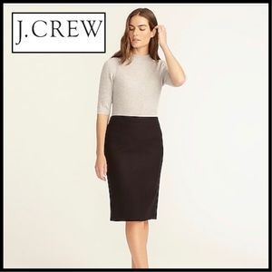 J. Crew No. 2 Pencil Skirt in Black Wool. Classic. Size 8.